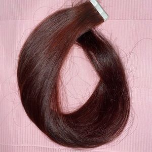 Red #35 Tape In Hair Extensions 20”